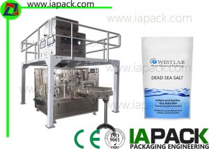 1000g Salt Packing Machine Packing Granule Rotary Weighing Filling Sealing Packaging Machine up to 35 packs per min