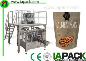 110g Nuts Pouch Grain Packing Machine Formulir Isi Seal Packaging