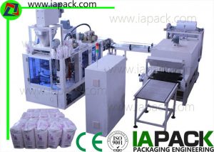 1KG-2KG Tepung Paper Bag Packing Machine 6-22bags / min 7kw Power With Heat Shrinking