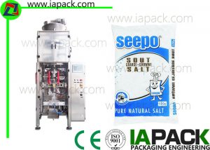 500G 1000G Salt Bagging Machine With Volumetric Filler For Gusseted Bag Accuracy 0.2 to 2g