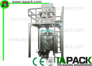 6 KW 0.6 MPa Granule Packing Machine Otomatis Nimbang PLC Servo System