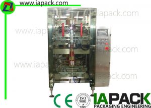 Otomatis Vertikal Formulir Isi Mesin Seal PLC Kontrol kanggo Granulated Gula