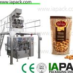 Kacang jambu kernels packing machine with 10 head weigher 50g-500g doypack packing machine bag width up to 300mm