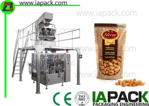 Mesin Kernels Kernels Packing With 10 Head Weigher 50G-500G Doypack Packing Machine bag width up to 300mm