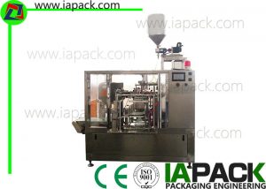 Cairan premade kantong packing machine rotary with paste filler